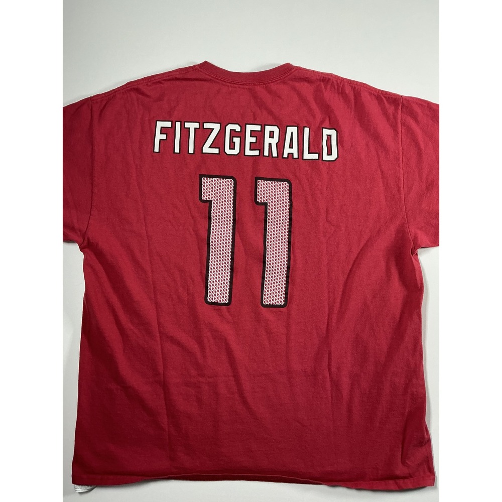 NFL Team Apparel Arizona Cardinals HOF Larry Fitzgerald #11 Tee Size XL